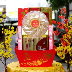 Giỏ Quà Tết Yến Sào Cao Cấp Sang Trọng  NPS54-G7550