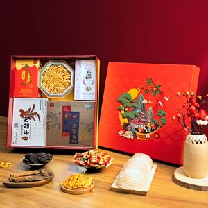 Hộp Quà Tết Cao Cấp Nhân Sâm Đông Trùng Hạ Thảo PS2553-B3-H2660