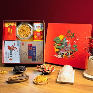 Hộp Quà Tết Cao Cấp Sâm Củ Khô Đông Trùng Hạ Thảo PS2554-B3-H3750
