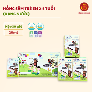 Nước hồng sâm Baby Daedong 2 - 5 tuổi hộp 30 gói x 20ml