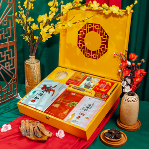 Hộp Quà Tết Bằng Gỗ Tự Nhiên Sơn Nhũ Ánh Kim Premium Cao Cấp PS26-B2-HQ3350